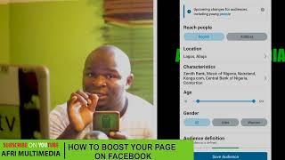 HOW TO BOOST YOUR FACEBOOK PAGE EFFECTIVELY IN 2022 TUTORIAL .#AFRIFILMS #learning #nigeria