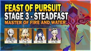 Feast of Pursuit - Stage 3: Master of Fire and Water - Steadfast Difficulty | Genshin Impact