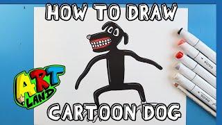 How to Draw CARTOON DOG!!!