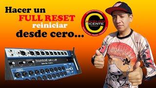 REINICIAR soundcraft ui24r / FULL RESET / Solucion rapida