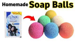 How to make Soap Ball at home easy | DIY Ball | Homemade Soap Ball making with Clinic plus Shampoo