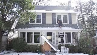 Winter Installation Timelapse: 10 Double Hung Windows