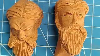 Лепим голову человека. как слепить лицо.we sculpt a human head