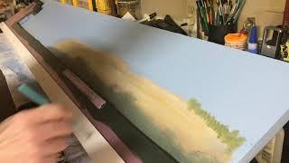 Model Railroad Adventures with Bill E103 - The Joys of Painting (A Backdrop ) by Request