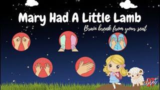 Hand & Brain Gym Warm Ups "Mary Had a Little Lamb Movement Break l Percusión Corporal Боди Перкуссия