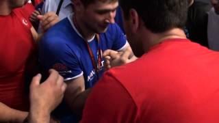 EuroArm 2014 - Vitaliy Laletin at side table fight (unofficial)