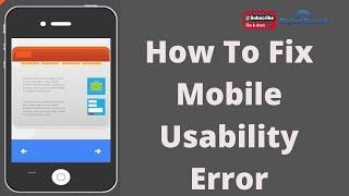 How to Fix mobile usability Error | Text too small to read | Clickable elements too close together