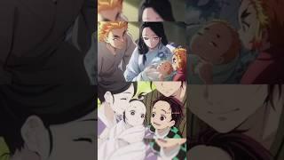 kamado and kyojuro family ️️ #demonslayer #anime #fun #edit #shorts