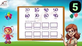 TY Numbers | Numbers in Words | Notebook Math kg 2 | Pre_Primary | 41 |