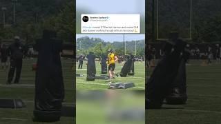 #Steelers rookie DT Derrick Harmon and rookie OLB Jack Sawyer impressing at minicamp!  #NFL