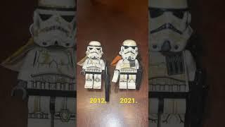 Lego Starwars Sandtrooper comparison! 2012 vs 2021. Which is your favorite? #shorts