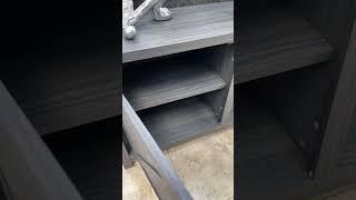 70" Faux Wood TV Stand In Grey By Milton Green Stars
