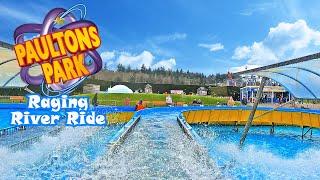 Raging River Ride Log Flume at Paultons Park (April 2022) [4K]