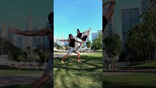 лёгкие поддержки на двоих.  #acroduo #акробатика #юрийсимонов #tricks #танцы #dance #respect