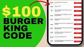 How to Get Burger King Promo Code (Working) | Burger King Coupon Codes 2024