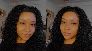 I TRIED A HEADBAND WIG FOR THE FIRST TIME AND GIRLLLL... | Kenzi M.