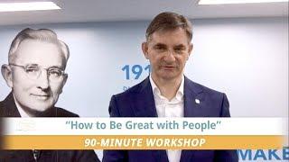 Dr. Greg Story - How to Be Great with People