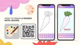 How to draw a Radish | Paint | Technify Soft