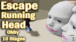 Escape Running Head Complete 10 Stages Roblox Gameplay Walkthrough