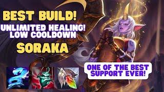 WILD RIFT | BEST BUILD FOR SORAKA SUPPORT I UNLIMITED HEALING! | SUPPORT GUIDE AND GAMEPLAY