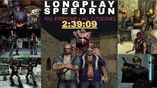 Manhunt - LongPlay Speedrun - K*LL EVERYONE + ALL CUTSCENES in 2:39:09 [Glitchless]