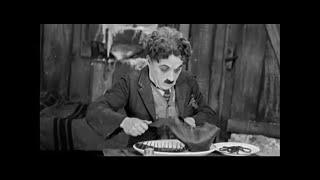 Charlie Chaplin in the Golden Rush - The Thanksgiving Dinner