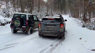 Dacia Duster 2025 Snow Off road vs Suzuki Jimny