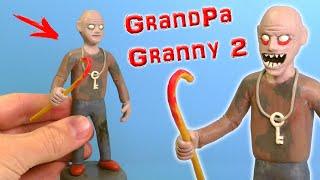 Новый злой ДЕД из игры Гренни 2 - Лепим из пластилина | GRANNY 2