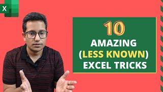 10 Amazing (Less Known) Excel Tricks You Should Know