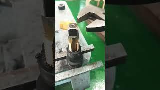 Right hand thread #tapping #machine #mechanic #mechanical #turner #turnip_live #cnc #lathe #views