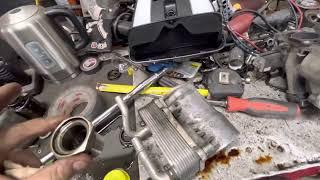 2006 ML500 Mercedes common oil leak off front of engine