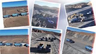 KNOW-HOW electric dump truck operating on the jobsite, Green power, intelligent mining truck future.