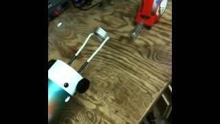 Bolt Buster Induction Heater on neon tube electrode