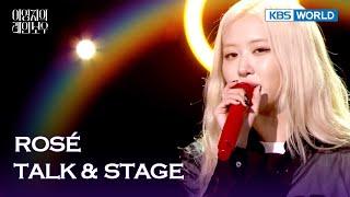 [ENG/IND] ROSÉ TALK & STAGE (The Seasons) | KBS WORLD TV 241212