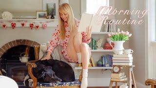 Waking up early to make time for reading  Cozy book babe vibes (Slow-living Spring Edition )