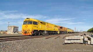 Aurizon / TGE 4PM1 Container Train With ACD6053 GWA002 G535 & Empty Wagons (22/2/2025) - PoathTV