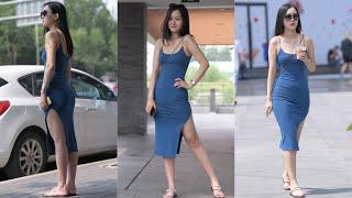 4K高清 魔镜街拍 china model street photography 岚岚的爱情故事 《街边的邂逅》