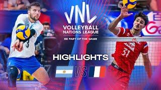  ARG vs.  FRA - Highlights | Week 2 | Men's VNL 2024