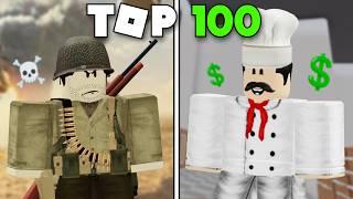 Top 100 Roblox Games You Need To Try!