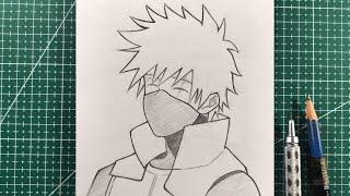 easy How to Draw Kakashi | anime drawing tutorial | easy to draw