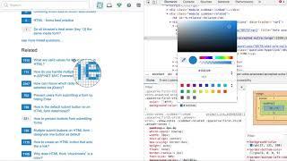 Chrome Dev Tools color-picker