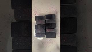 Fresh gym chalk black holi powder charcoal  reform blocks #asmr #oddlysatisfying #gymchalk #shorts