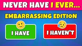 Never Have I Ever... EMBARRASSING Edition  Quiz Rainbow