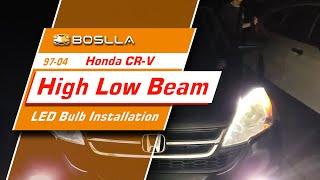 Honda CR-V 1997-2004  LED Headlight Bulb Installation | H4 Bulb Replacement Guide