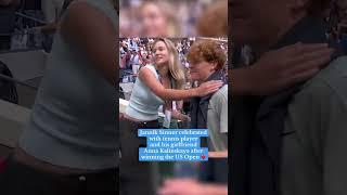 Jannik Sinner celebrated with Anna Kalinskaya after winning the US Open ️ #shorts