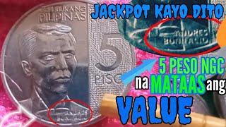 (5 PESO NGC) Barya na mataas ang value | Misspelled print error ||