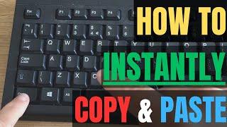 How To COPY & PASTE Using SHORTCUTS For FAST Results