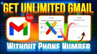 Get UNLIMITED GMAIL ACCOUNTS without phone number Verification! | Create gmail account