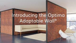 Optima | Introducing the Adaptable Wall, demountable partitioning solution for the modern office