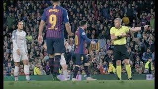 Lionel Messi told to ‘show some respect’ by ref who berates Barcelona ace for time-wasting vs L...